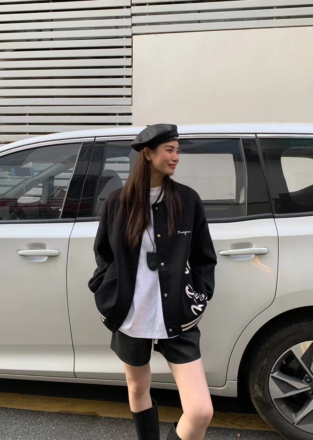潮牌复古美式棒球服女年春季新款宽松慵懒风休闲夹克上衣外套